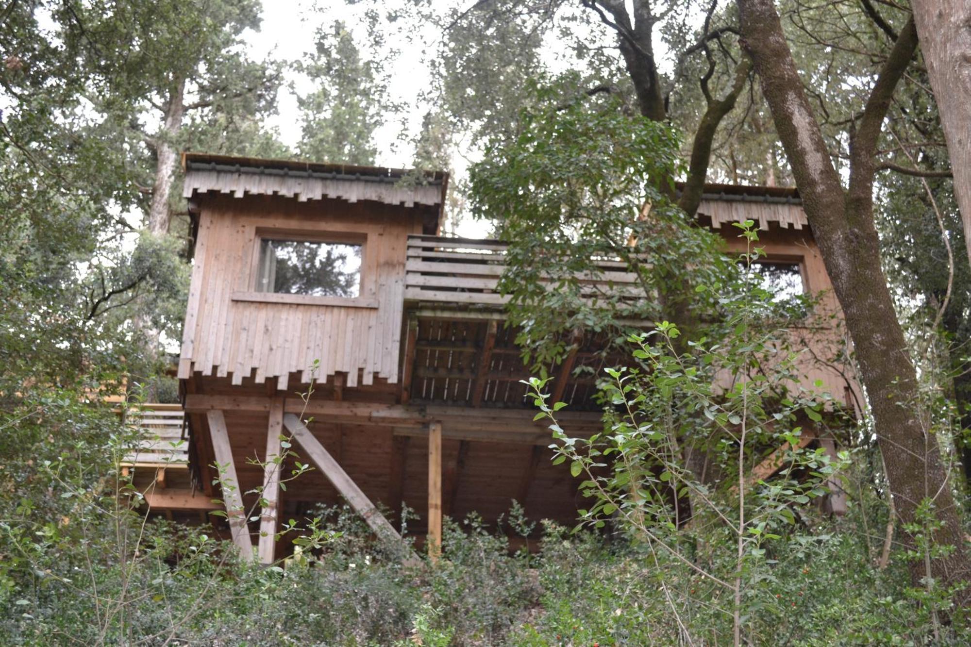 Les Cabanes Dans Les Bois Logis Hotel Villedubert Exterior photo